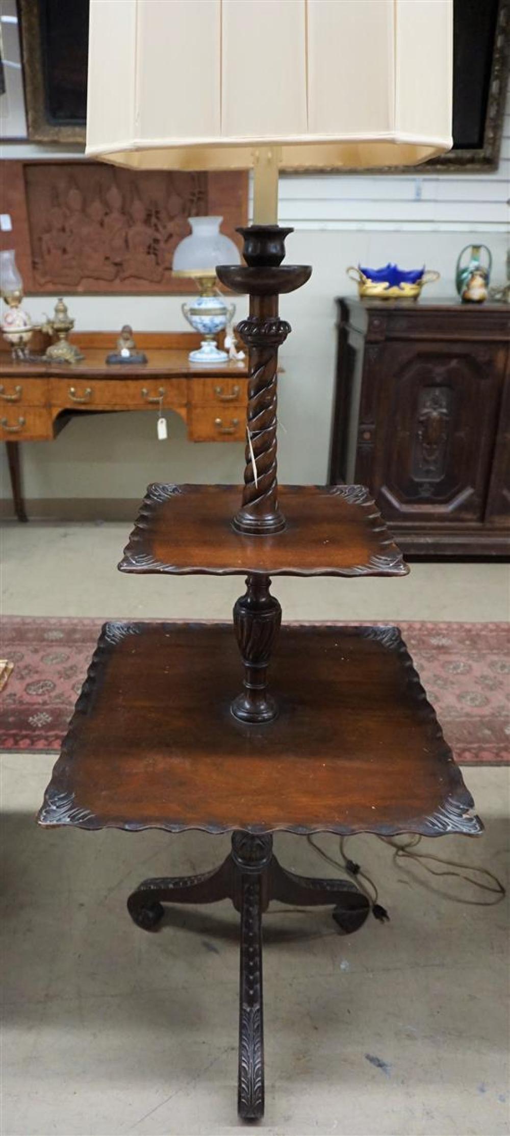 REGENCY STYLE MAHOGANY TWO TIER 31ee39