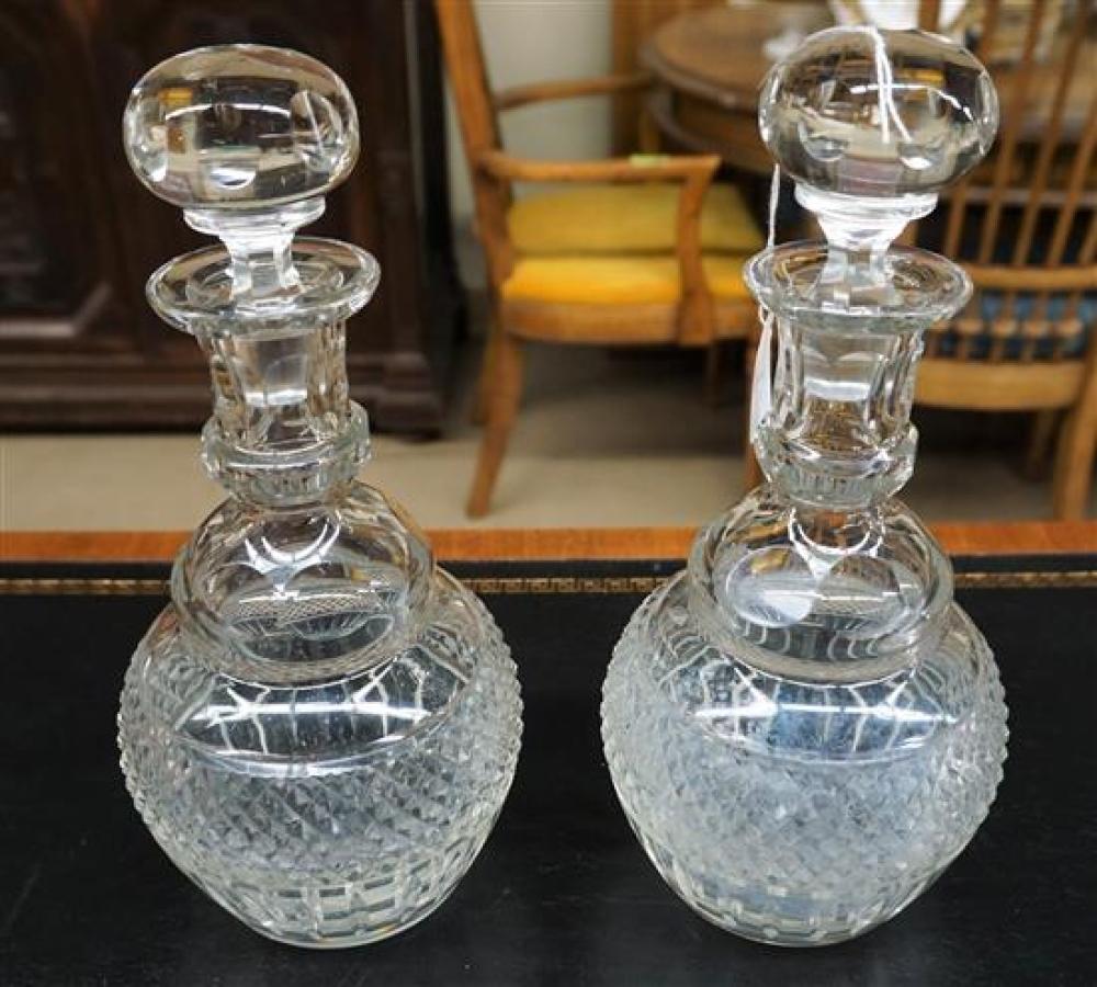 PAIR OF GEORGE III STYLE CUT CRYSTAL 31ee3e