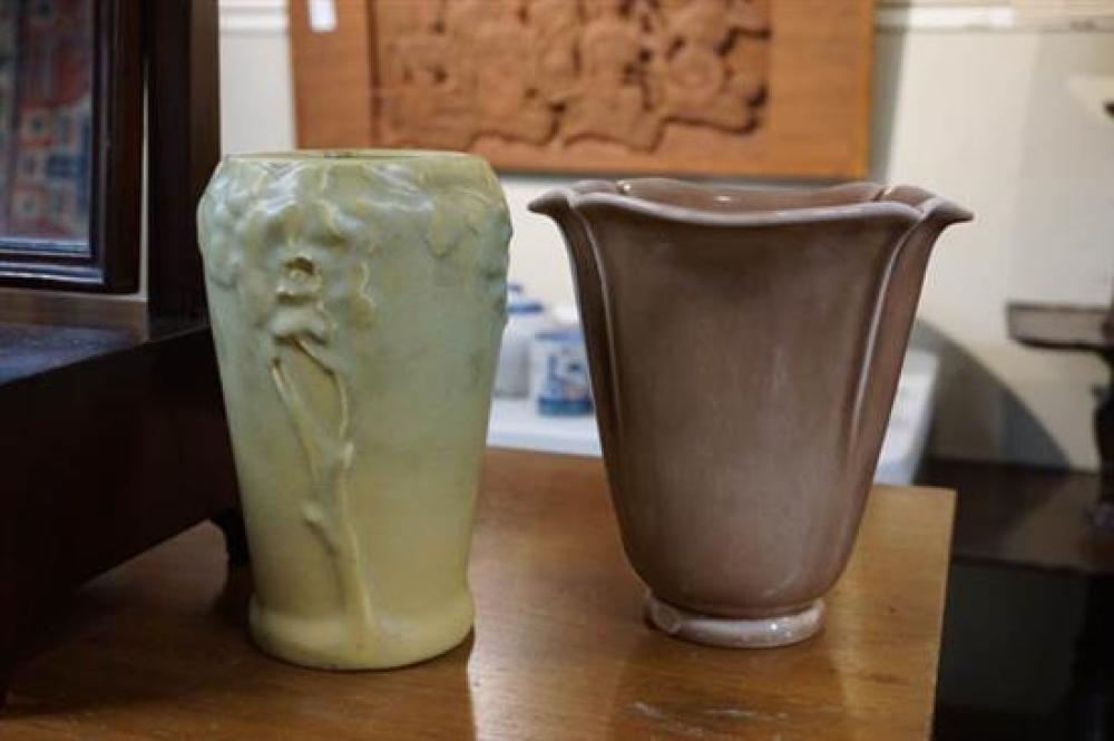 TWO ROOKWOOD VASES (1945 AND 1914)Two