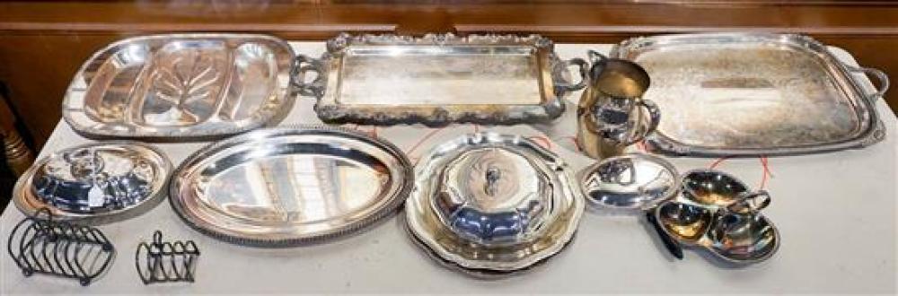 GROUP OF AMERICAN SILVER PLATE