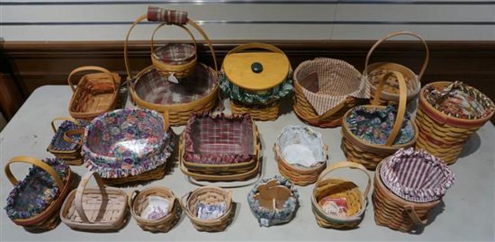 COLLECTION OF EIGHTEEN LONGABERGER BASKETSCollection