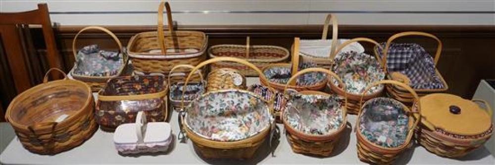 COLLECTION OF FOURTEEN LONGABERGER BASKETS