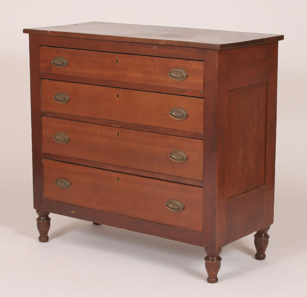 Nineteenth century cherry four drawer