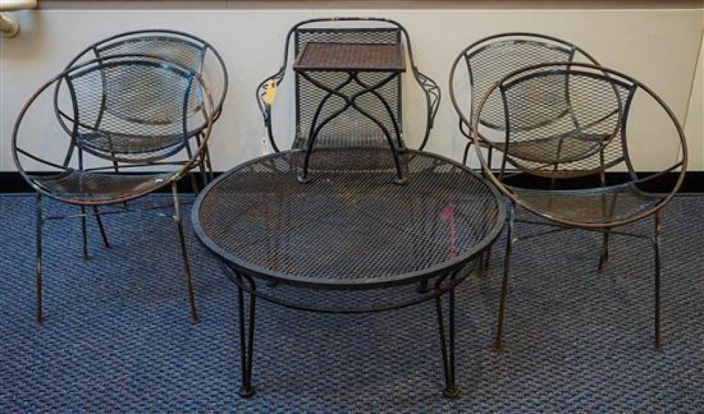 FOUR SALTERINI STYLE SAUCER CHAIRS