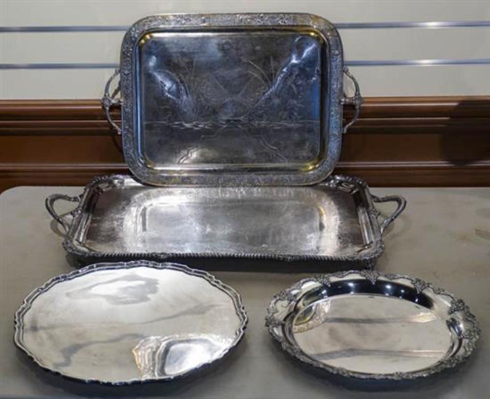 TWO AMERICAN SILVER PLATE TWO HANDLE 31ef59