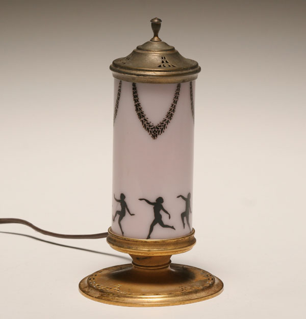 DeVilbiss perfume lamp with nymphs.