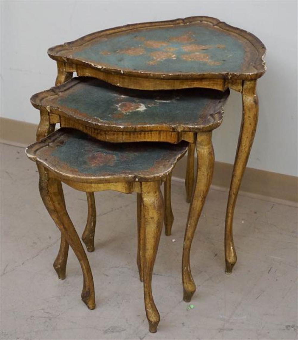 NEST OF THREE FLORENTINE TABLESNest