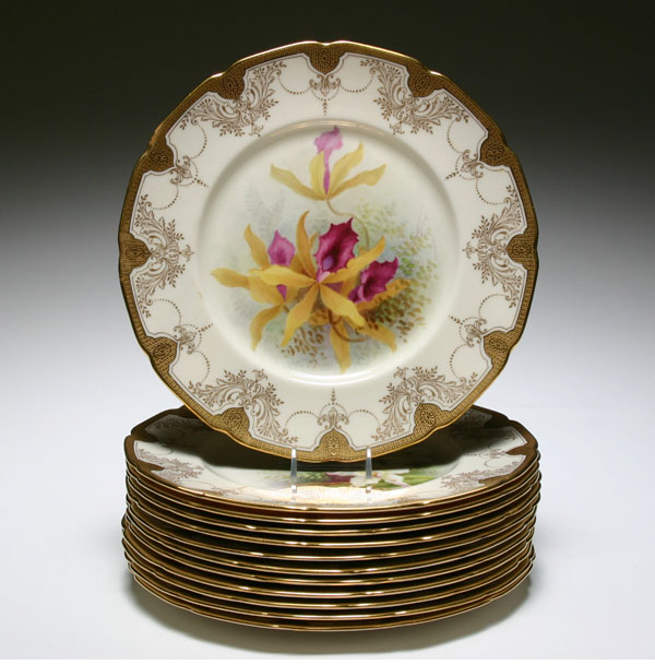 Lenox hand painted floral dinner