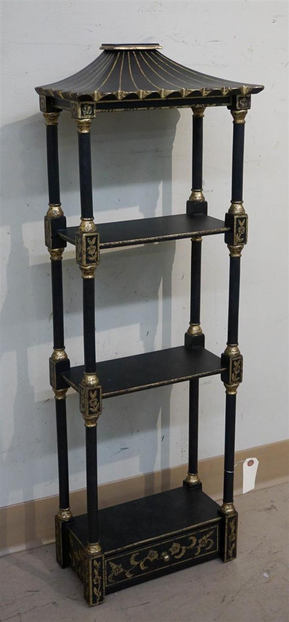 REGENCY STYLE PARCEL GILT EBONIZED