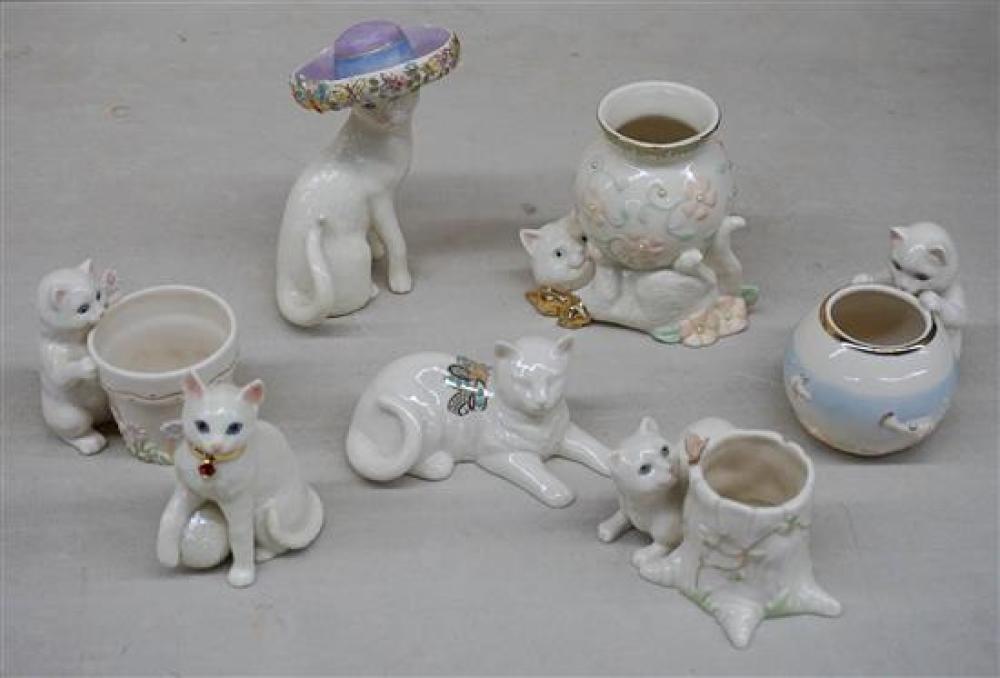 SEVEN LENOX PORCELAIN CAT FIGURINESSeven 31f095