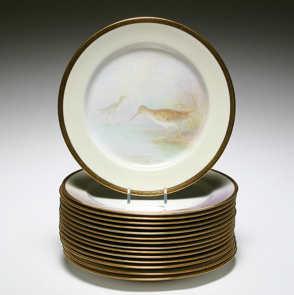 Lenox hand painted plates with 4fe79