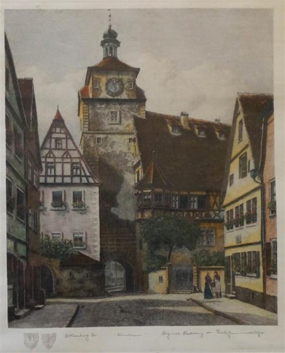 ROTHENBURG COLORED ETCHING PLATE 31f0ce