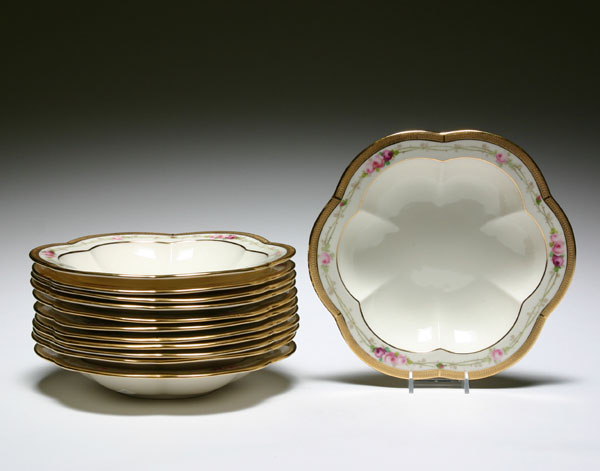 Lenox hand painted floral and gilt