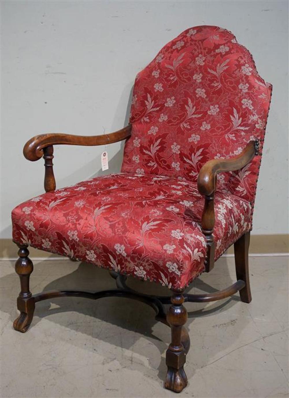 FLEMISH STYLE MAHOGANY UPHOLSTERED 31f1be