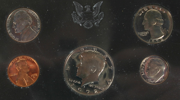 Four 1972 U S Mint Proof Sets 4fea4