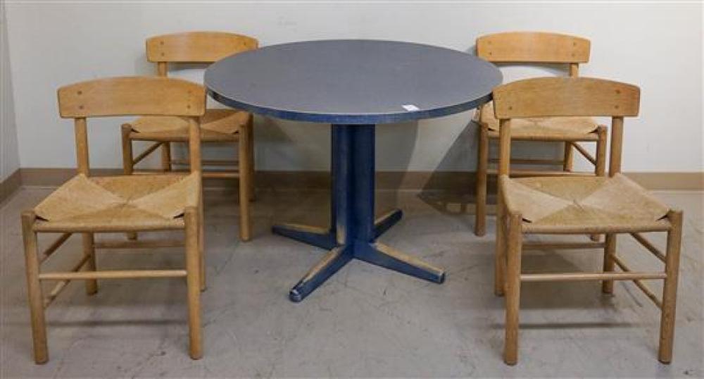 BLUE WASHED FRUITWOOD DINETTE TABLE 31f275