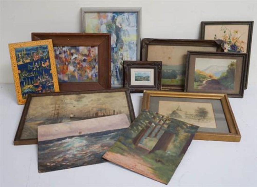 ELEVEN ASSORTED WORKS OF ARTEleven 31f2a0