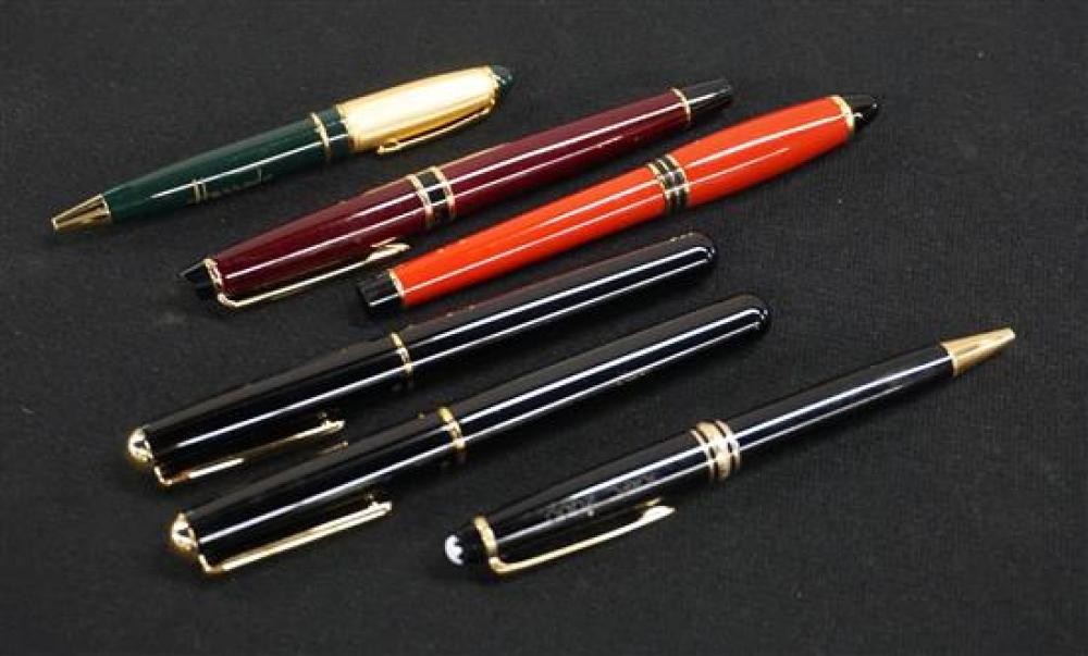 COLLECTION OF SIX BALLPOINT PENS 31f319