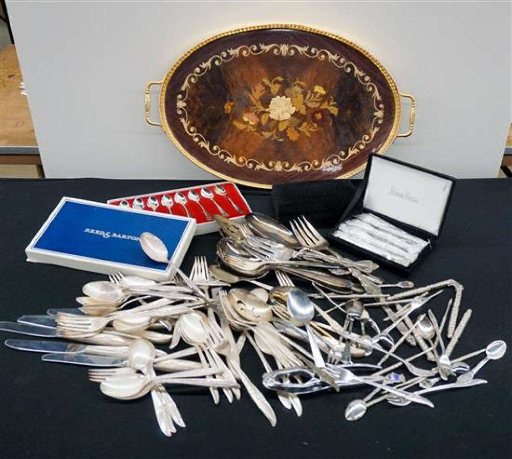 GROUP OF ASSORTED SILVER PLATE