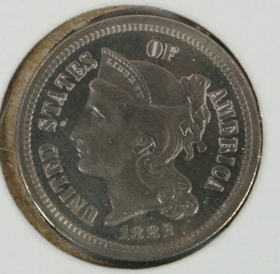 1882 Nickel Three-Cent Piece.
