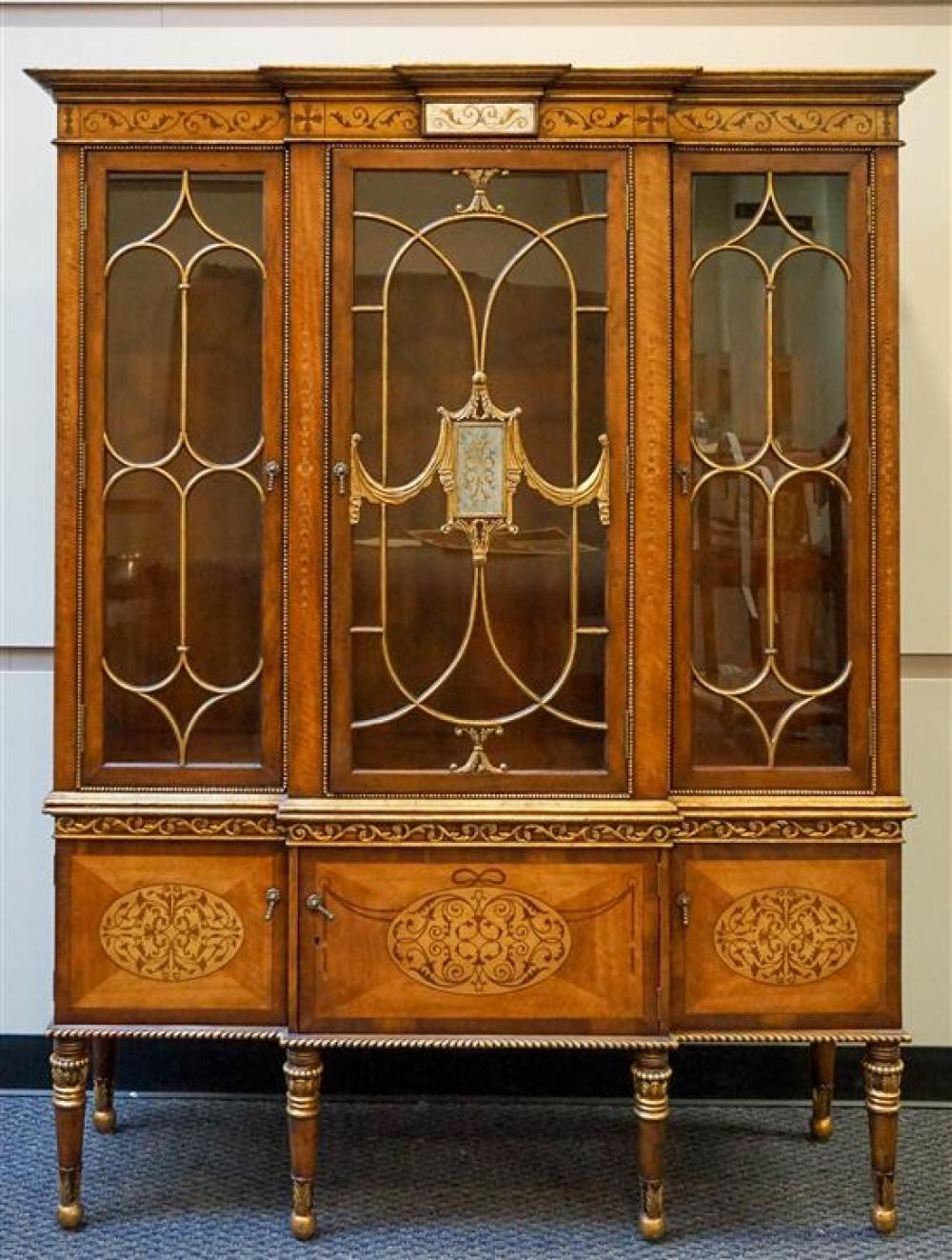 GEORGE III STYLE PARTIAL GILT MARQUETRY 31f35f