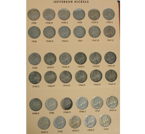 137  Jefferson Nickels Partial Collection