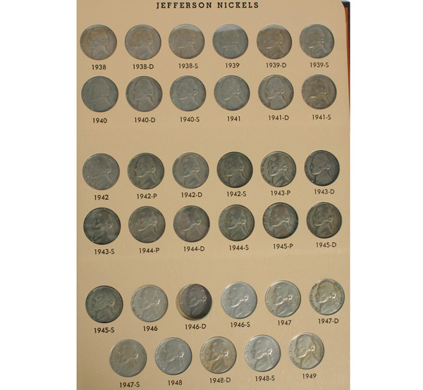 137  Jefferson Nickels Partial