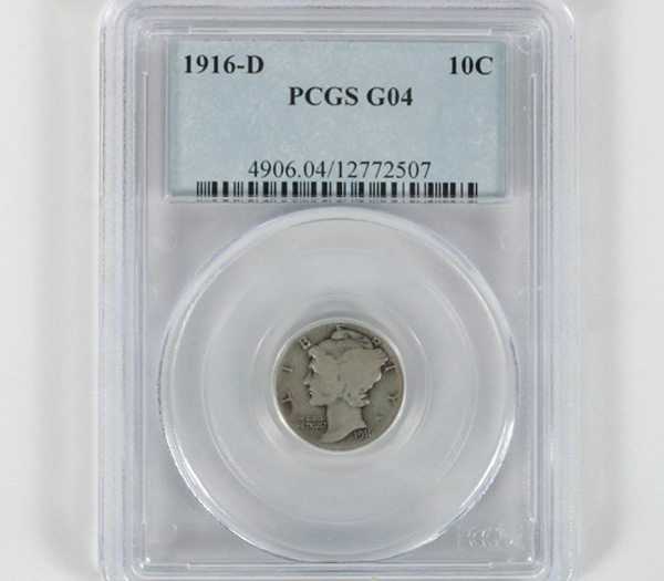 1916-D PCGS G04 Mercury Dime Key