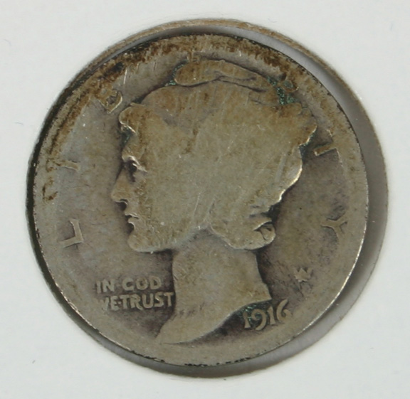 1916-D Mercury Dime. Key Date