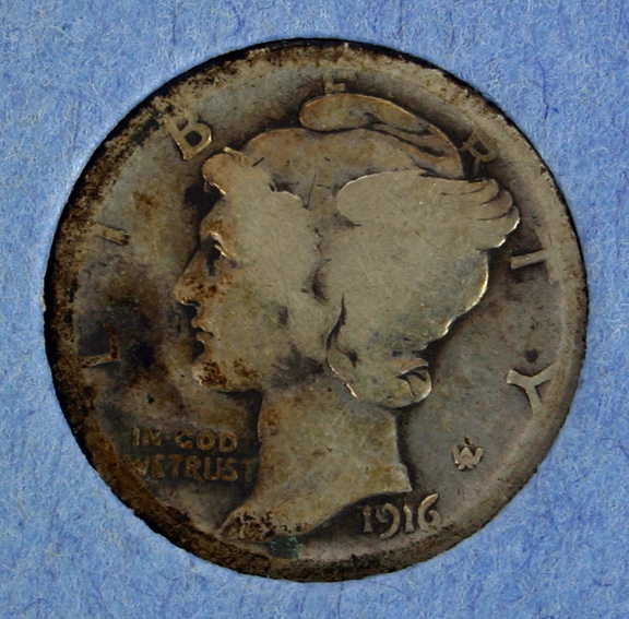 1916- 1944 Mercury Dimes 72 coins,