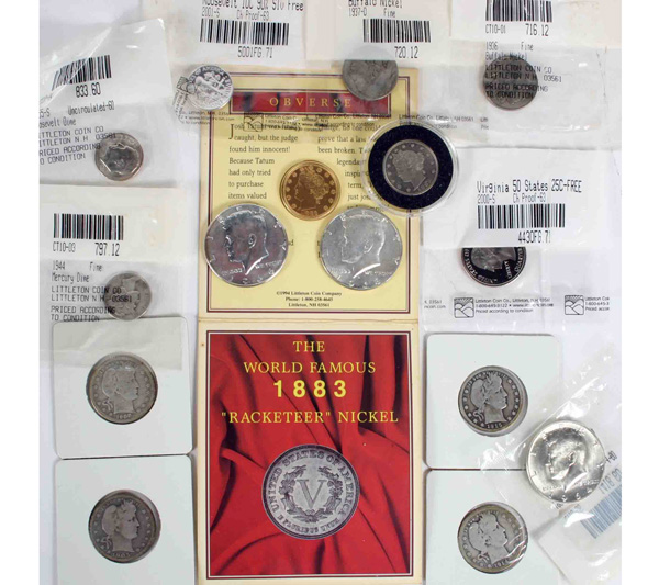 Lot 15 US Coins 1883 V Nickel Buffalo 4fecc