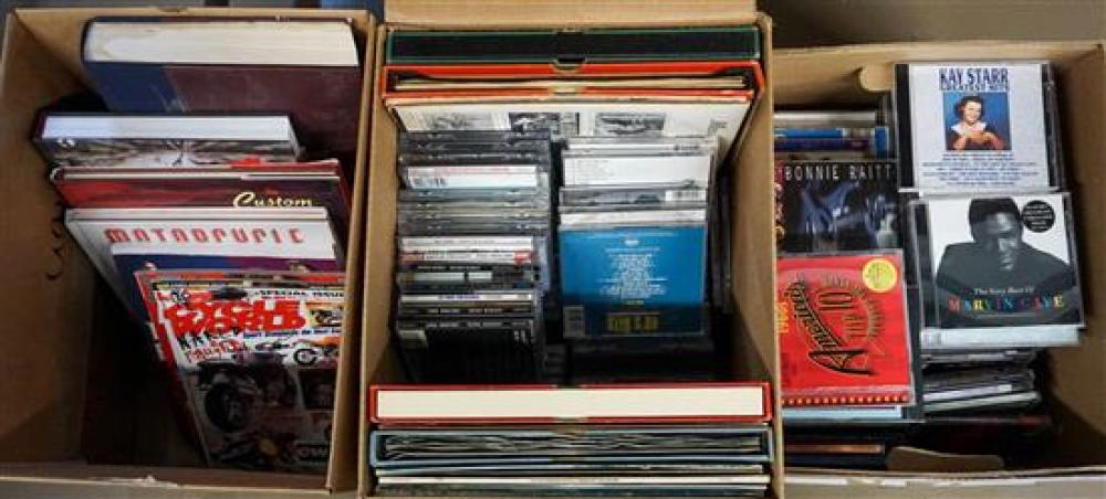 TWO BOXES OF CDS AND RECORDS AND 31f412