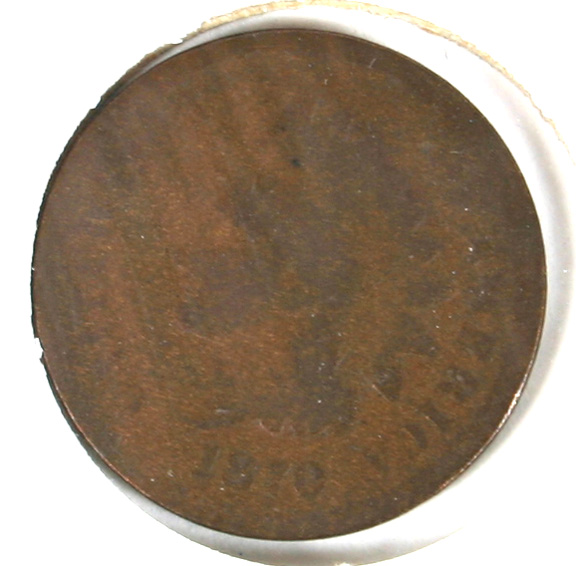 1870 Indian Head Cent Penny