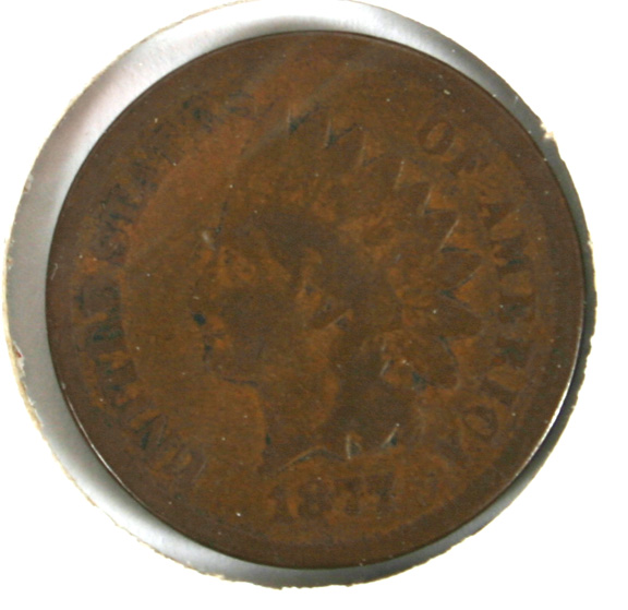 1877 Indian Head Cent Penny 4fed8
