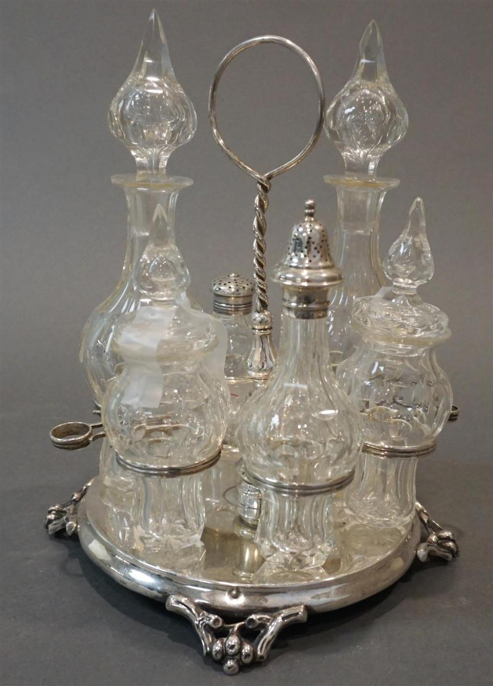 DUTCH 833 SILVER CRUET STAND WITH