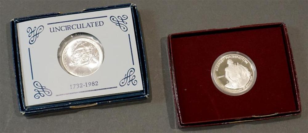 TWO GEORGE WASHINGTON COMMEMORATIVE