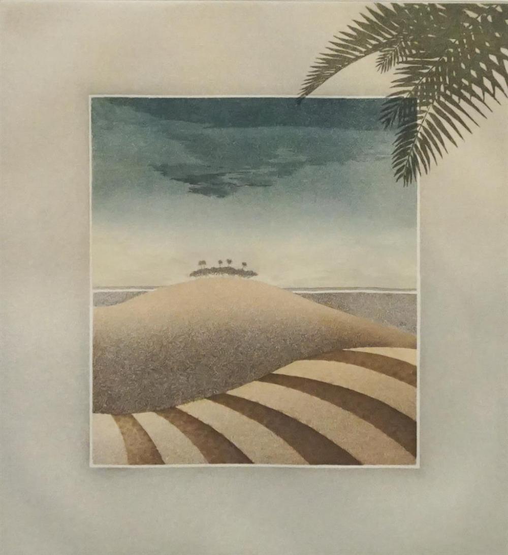 20TH CENTURY SAND SEA LITHOGRAPH 321c65