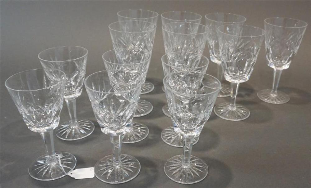 THIRTEEN WATERFORD CUT CRYSTAL