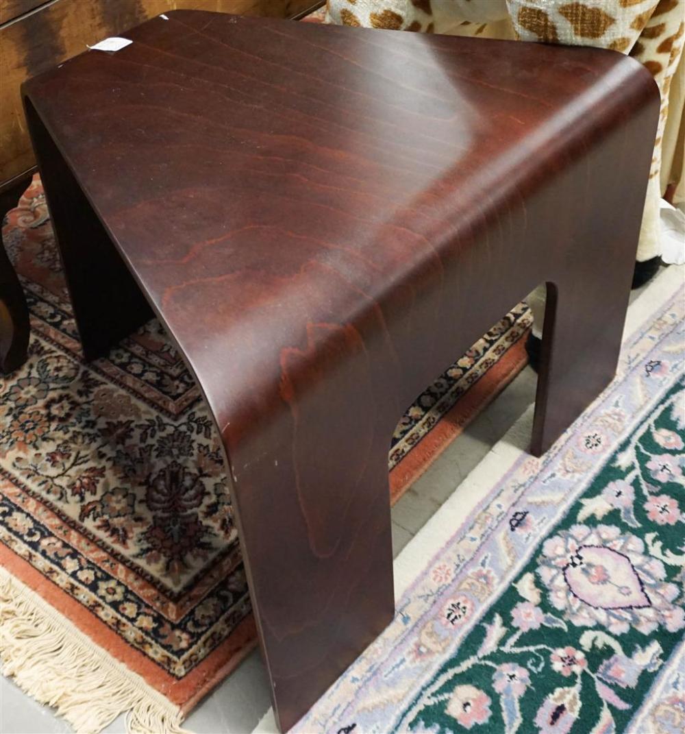 CONTEMPORARY FRUITWOOD SIDE TABLEContemporary