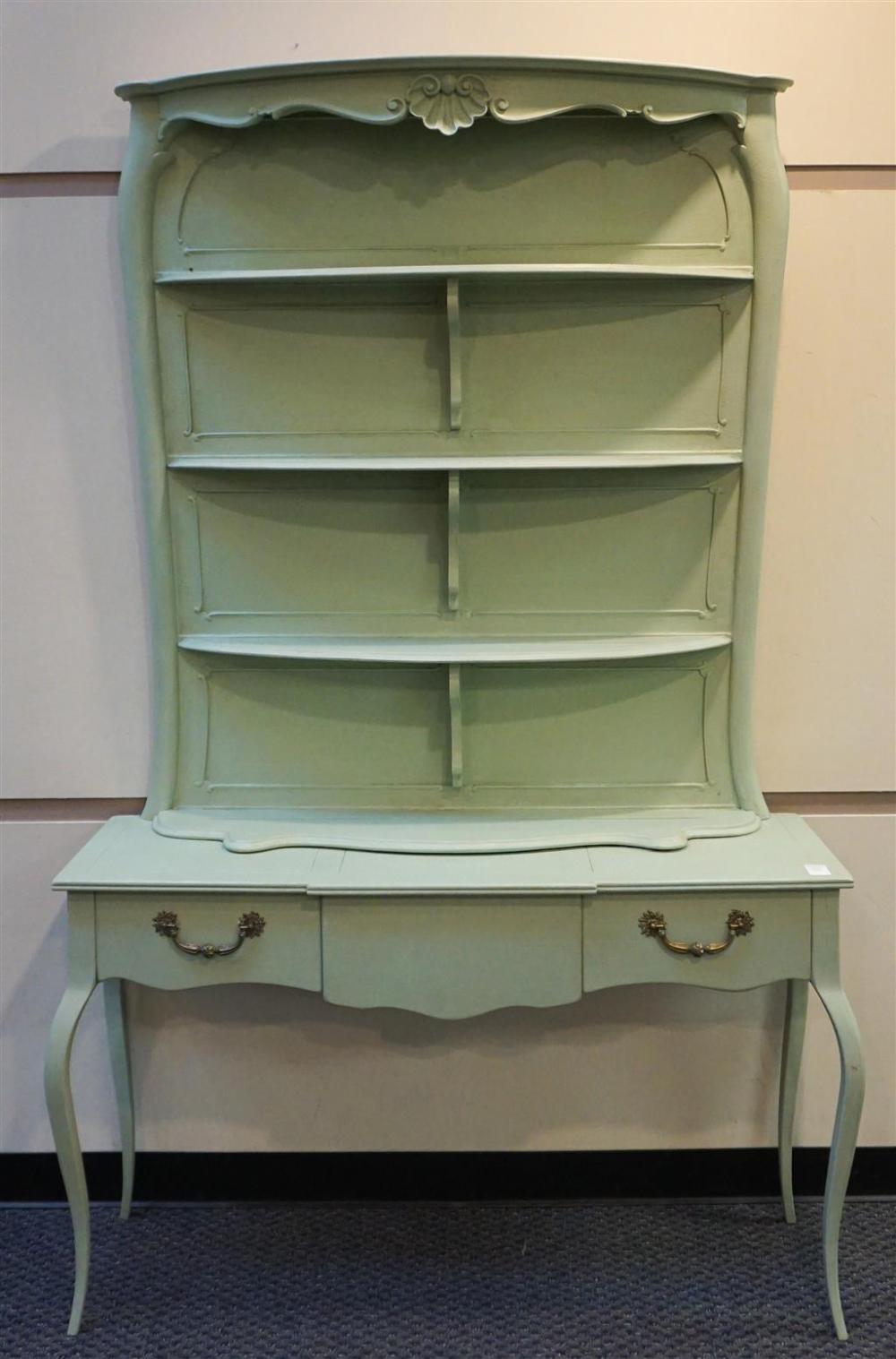 CONTINENTAL PAINTED WOOD HUTCH