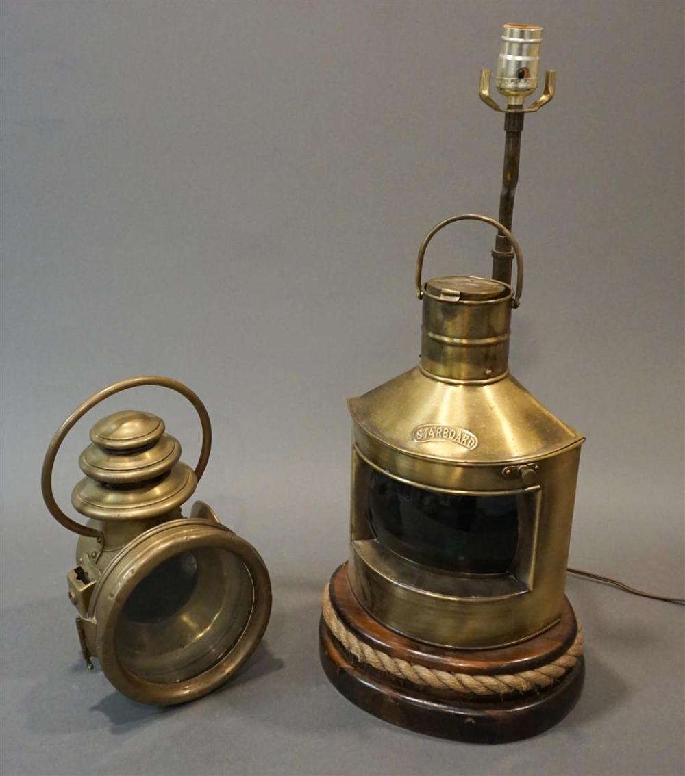 STARBOARD LANTERN MOUNTED AS LAMP 321d3d