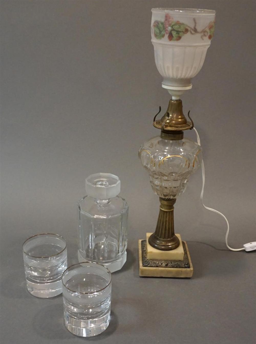DAUM PARTIAL FROSTED CRYSTAL DECANTER  321d9e