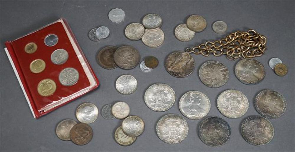 COLLECTION OF FOREIGN COINS INCLUDING 321e10