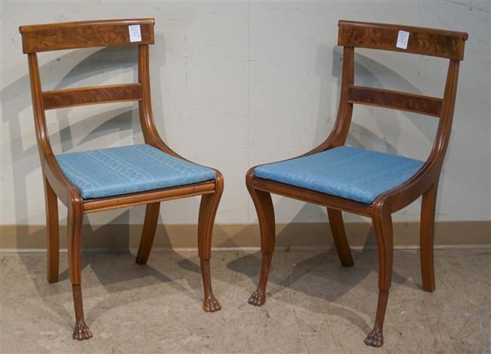 PAIR FEDERAL MAHOGANY SIDE CHAIRSPair 321e71