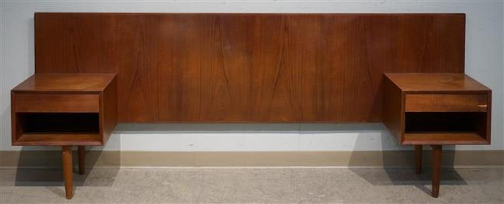 MID-CENTURY MODERN TEAK KING HEADBOARD