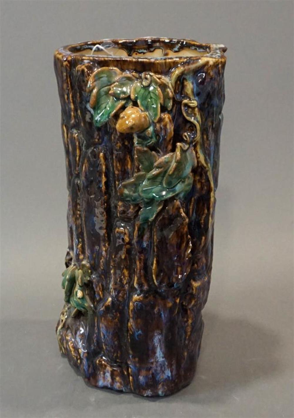 JAPANESE FLAMBE GLAZED TREE TRUNK 321f08