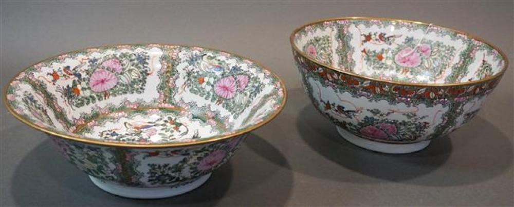 TWO FAMILLE ROSE DECORATED PORCELAIN