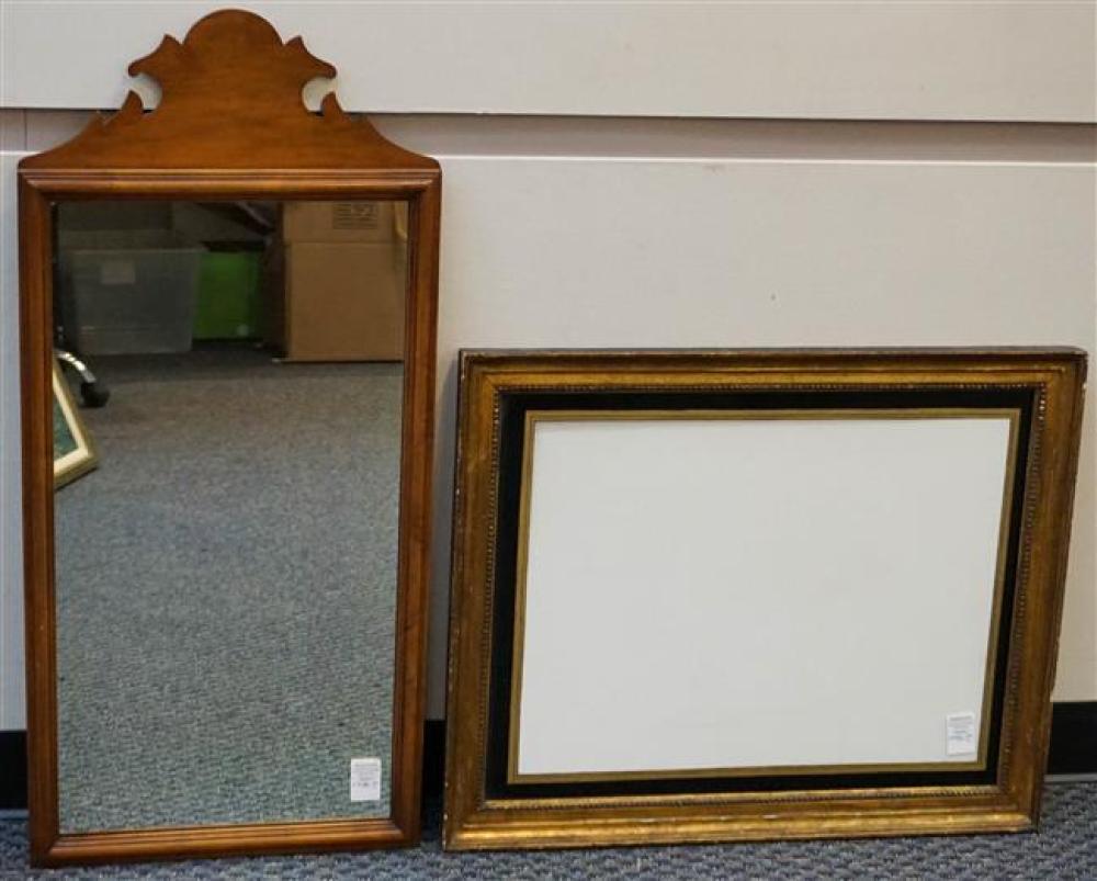 PICTURE FRAME AND MAPLE FRAME MIRROR  321f17