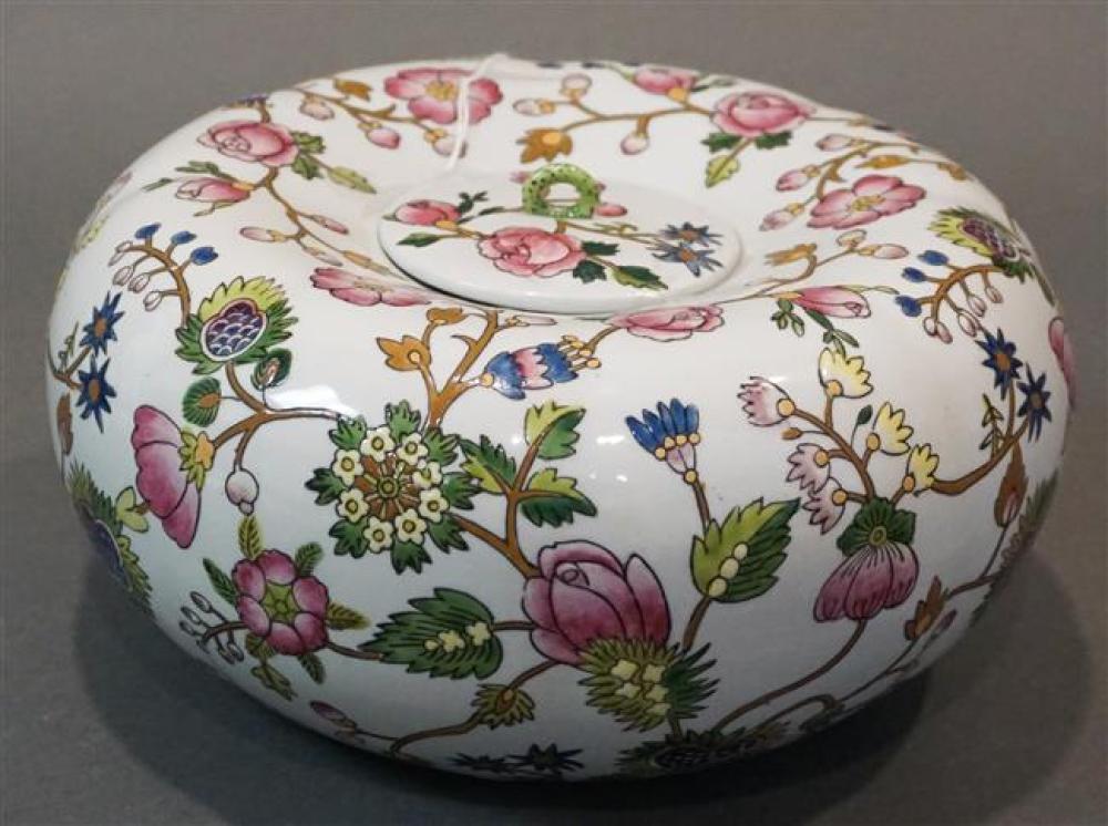 CHINESE POLYCHROME FLORAL ENAMEL
