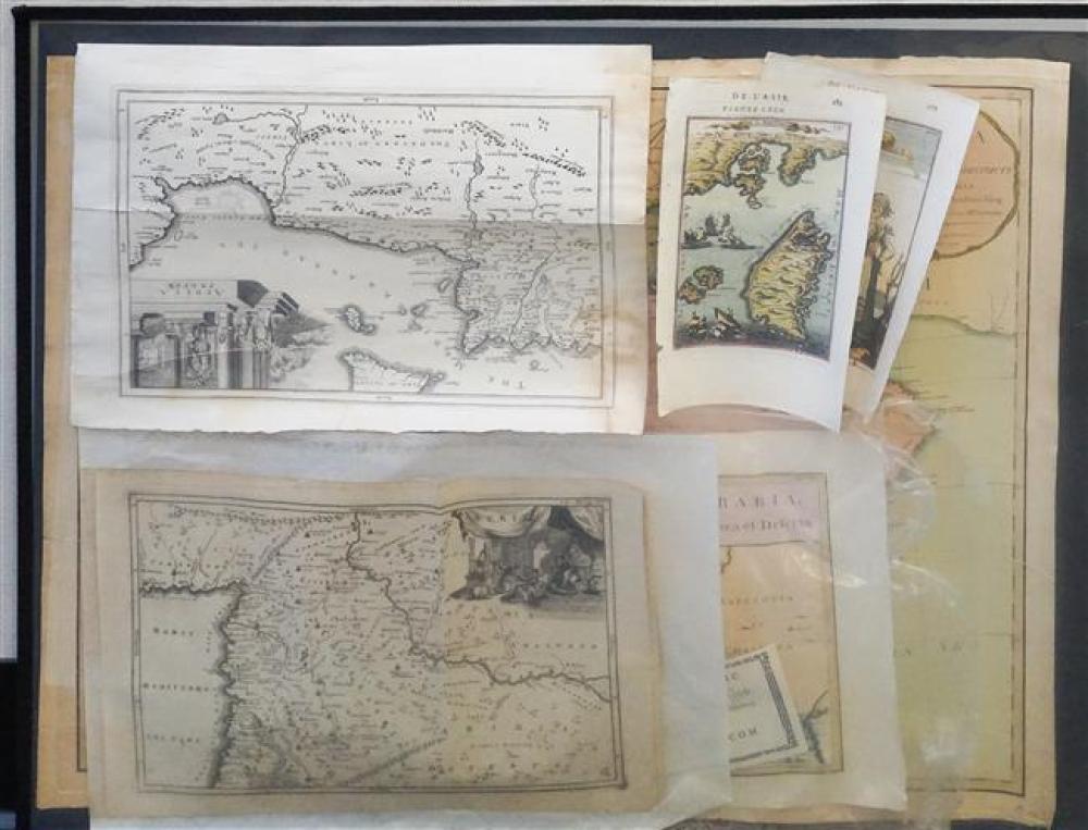 GROUP OF UNFRAMED ENGRAVED MAPS